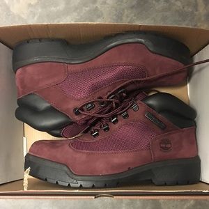 plum timberland boots